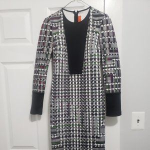 NWT clover canyon scuba dress houndstooth print